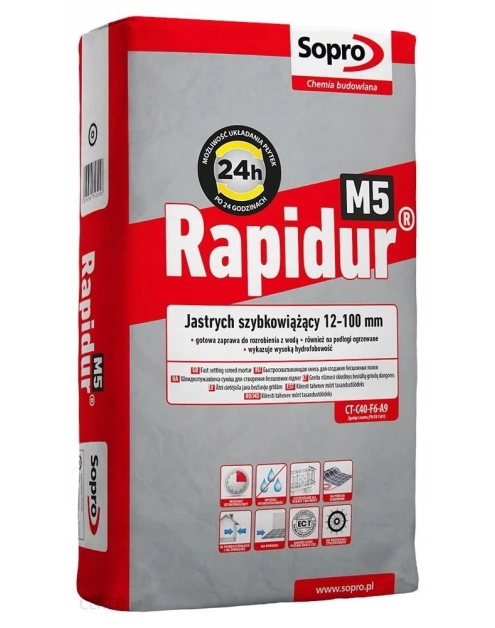 Zdjęcie: Jastrych szybkowiążący Rapidur M5 SOPRO