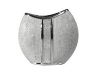 Zdjęcie: Wazon dekoracyjny Robin 24x9x22 cm srebrny EUROFIRANY