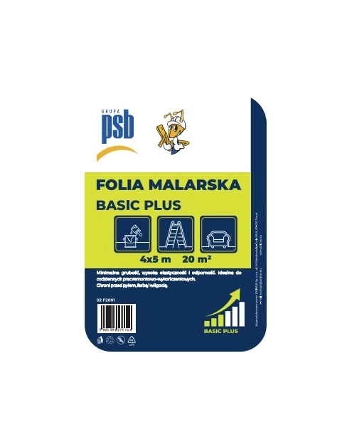 Zdjęcie: Folia malarska Basic Plus 4x5 m PSB