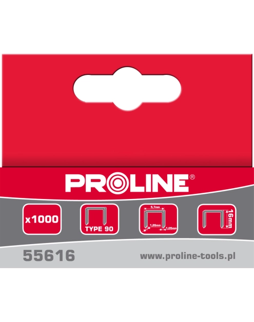 Zdjęcie: Zszywki typ 90, 40 mm, 5.7x1,26 mm, 1000 szt PROLINE