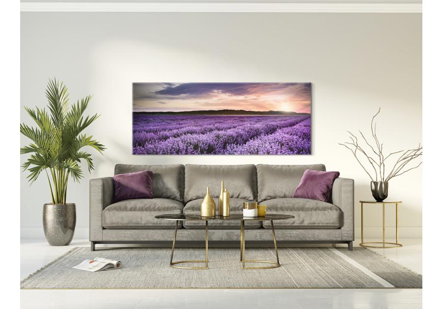 Zdjęcie: Obraz Glasspik Nature 50x125 cm Ex372 Lavender Field STYLER