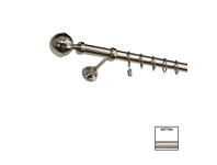 Zdjęcie: Karnisz pojedynczy Zeus fi 25 mm - 480 cm kula satyna KARWEL