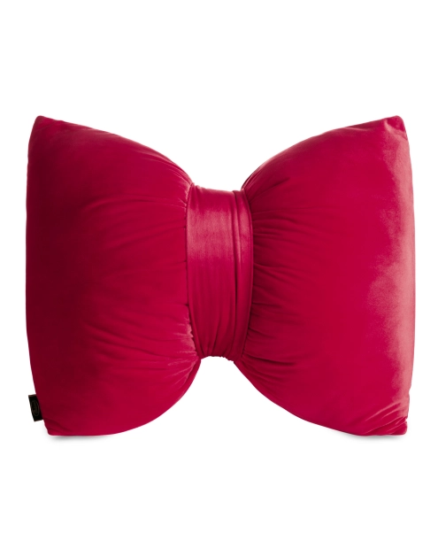 Zdjęcie: Poduszka dekoacyjna Kokarda welwetowa 45x55 cm bordowa EUROFIRANY