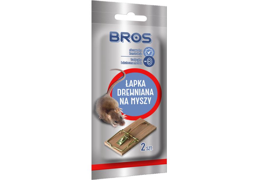 Zdjęcie: Łapka na myszy drewniana 2 szt. BROS