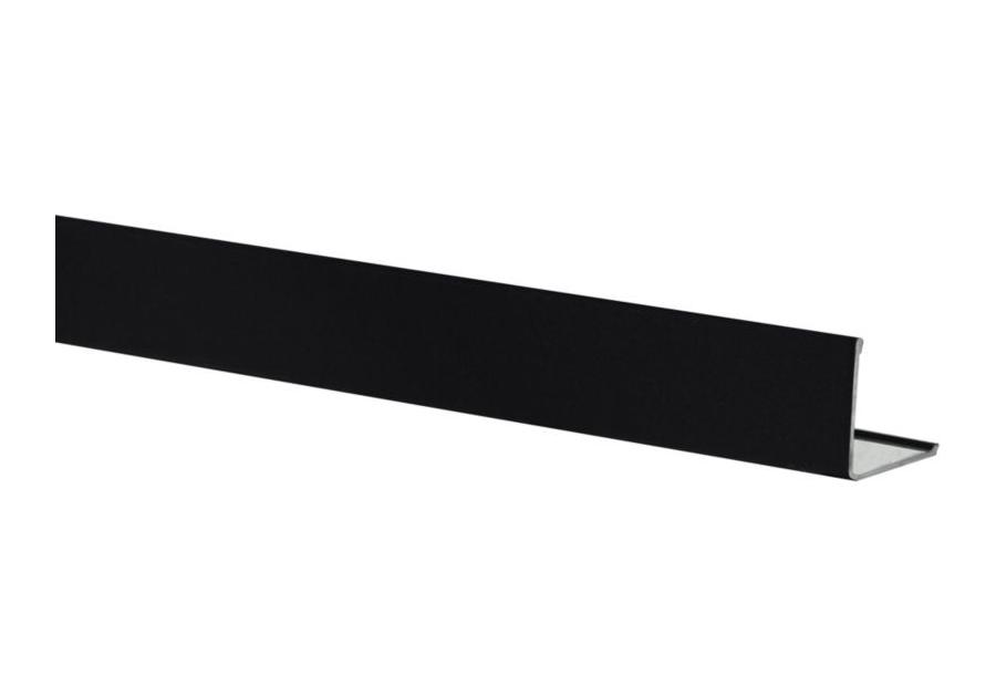Zdjęcie: Kątownik przyścienny Donn 21x21 mm - 3 m czarny KCS