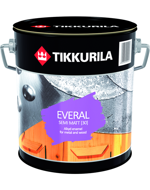 Zdjęcie: Farba Everal Semi matt 30 BA 2,7 L TIKKURILA