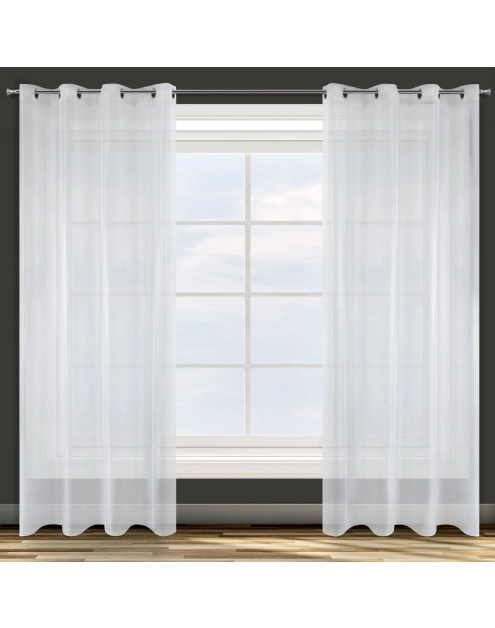Zdjęcie: Firana gotowa D91 Alexa 140x250 cm biały EUROFIRANY
