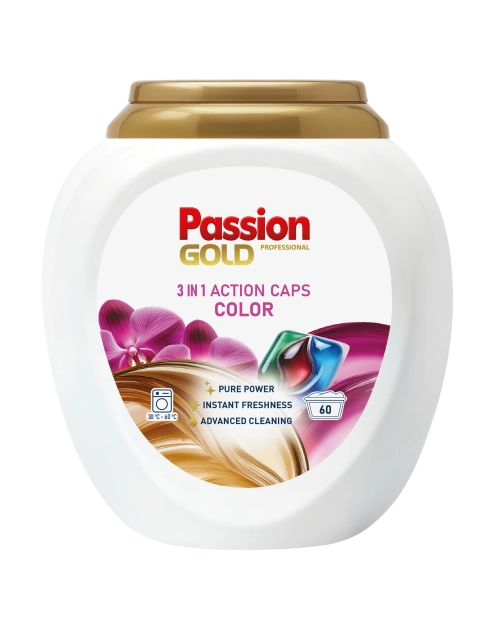 Zdjęcie: Kapsułki do prania Professional 60 sztuk 3w1 kolor PASSION GOLD