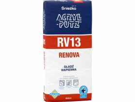Gładź szpachlowa Renova RV13 gładź wapienna 20 kg ACRYL PUTZ
