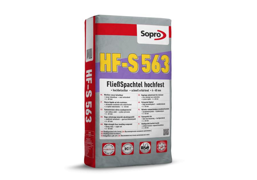 Zdjęcie: Wylewka samopoziomująca wysokowytrzymała 4-40 mm HF-S 563 25 kg SOPRO
