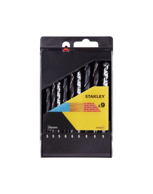 Zdjęcie: Komplet wierteł - mieszany 9 sztuk STANLEY