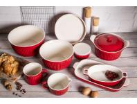 Zdjęcie: Naczynie ceramiczne z uchwytem i wylewką Red Chilli 17,5x13,5x9 cm - 550 ml ALTOMDESIGN