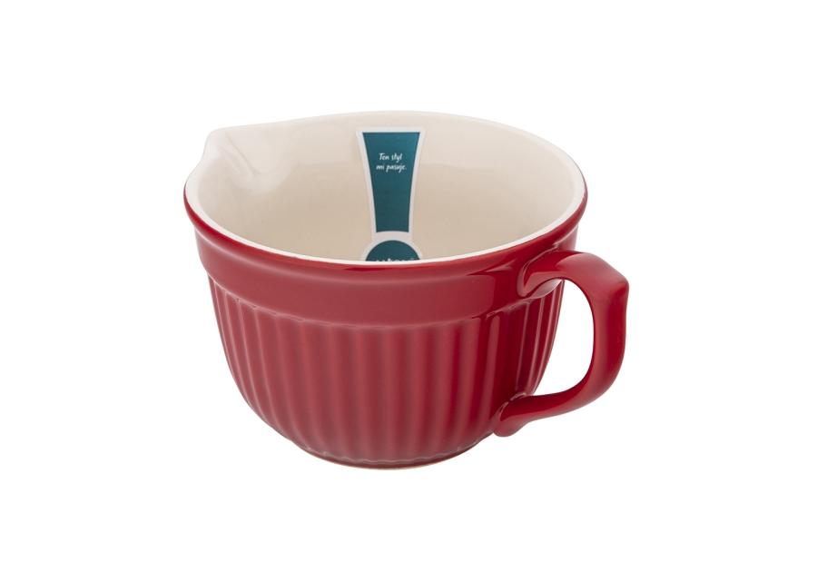 Zdjęcie: Naczynie ceramiczne z uchwytem i wylewką Red Chilli 17,5x13,5x9 cm - 550 ml ALTOMDESIGN