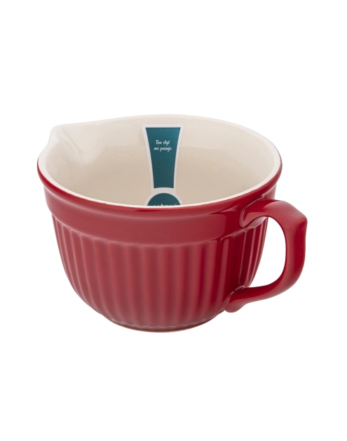 Zdjęcie: Naczynie ceramiczne z uchwytem i wylewką Red Chilli 17,5x13,5x9 cm - 550 ml ALTOMDESIGN