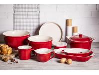 Zdjęcie: Naczynie ceramiczne z uchwytem i wylewką Red Chilli 17,5x13,5x9 cm - 550 ml ALTOMDESIGN