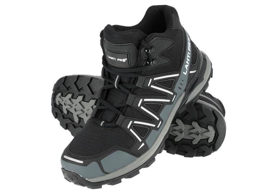 Zdjęcie: Trzewiki bez podnoska dzianina czarno-szare, O2 SRA, 44, CE, LAHTI PRO