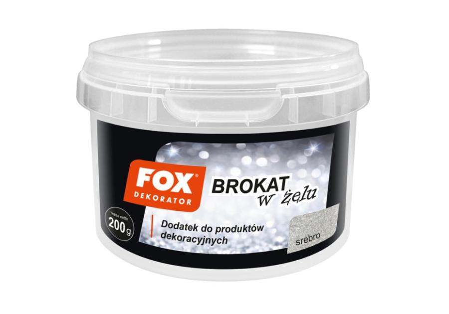 Zdjęcie: Brokat w żelu Fox srebrny 200 g ATLAS