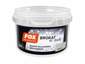 Brokat w żelu Fox srebrny 200 g ATLAS