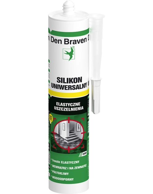 Zdjęcie: Silikon uniwersalny Silicone 1001U beżowy 280 ml DEN BRAVEN