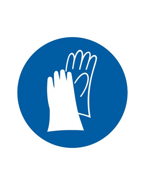 Zdjęcie: Oznaczenie "Nakaz stosowania ochrony rąk" 21x21 cm METRO