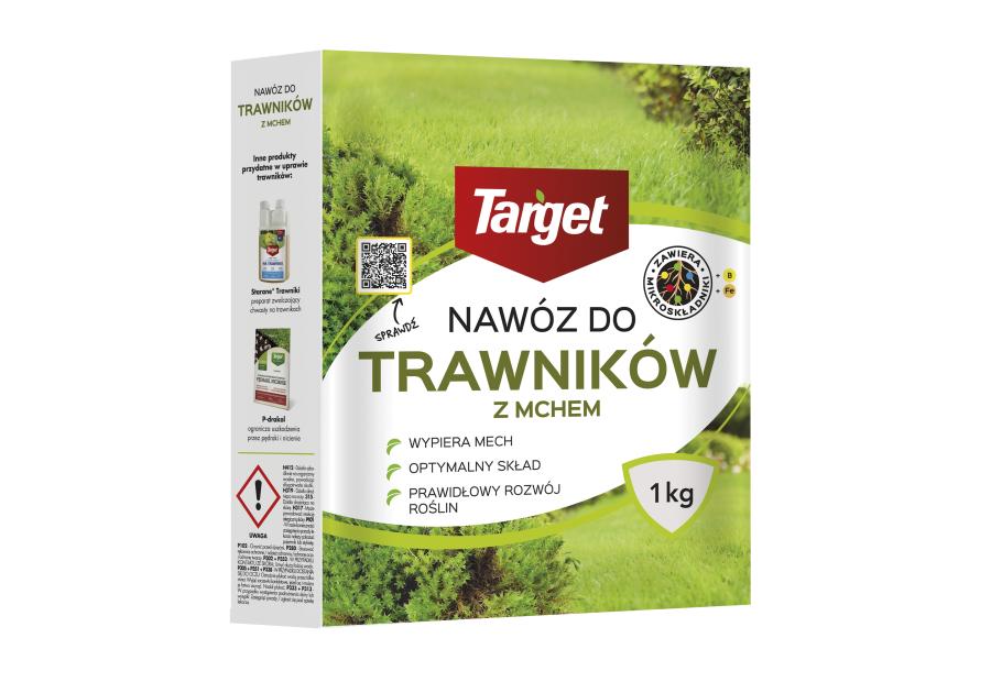 Zdjęcie: Nawóz do trawników z mchem z mikroskładnikami granulowany 1 kg TARGET