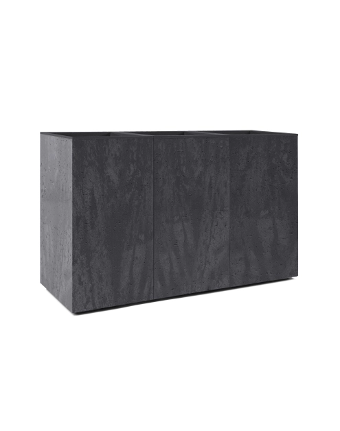 Zdjęcie: Kwietnik Karo 900x300x600 mm beton recycled, czarny beton LAMELA