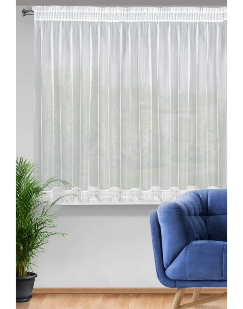 Zdjęcie: Firana gotowa Sari na taśmie 400x145 cm biały EUROFIRANY