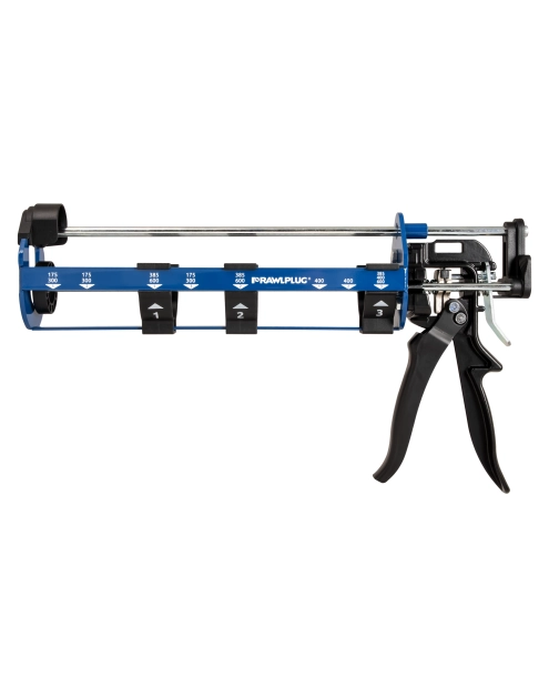 Zdjęcie: Wyciskacz manualny do kartuszy: 385/600 ml(3:1), 280/300/310 ml, 380-410 ml (10:1), 4,5 kN RAWLPLUG