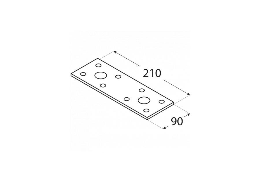 Zdjęcie: Łacznik 21x9x2,5 cm LP6 DMX