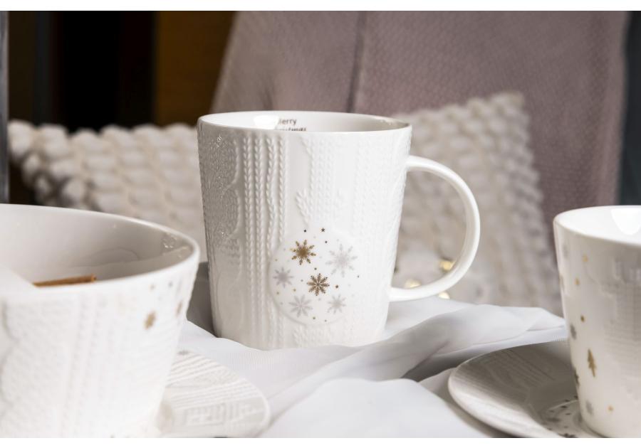 Zdjęcie: Kubek świąteczny porcelanowy Zimowy Blask 380 ml ALTOMDESIGN