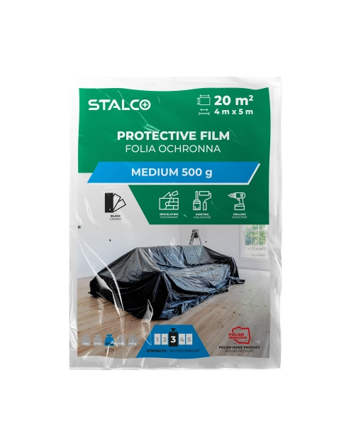 Zdjęcie: Folia ochronna medium 4x5 m 500 g STALCO