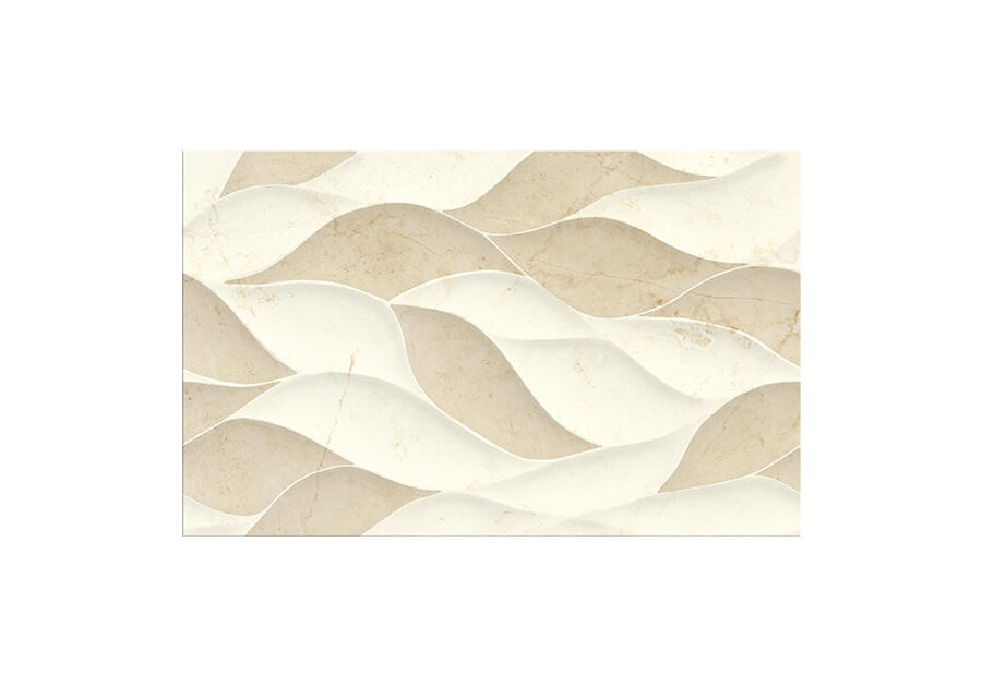 Zdjęcie: Płytka ścienna Pineville cream/beige glossy structure 25x40 cm CERSANIT