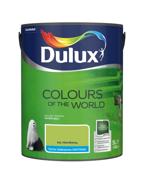 Zdjęcie: Farba do wnętrz Kolory Świata 5 L las równikowy DULUX