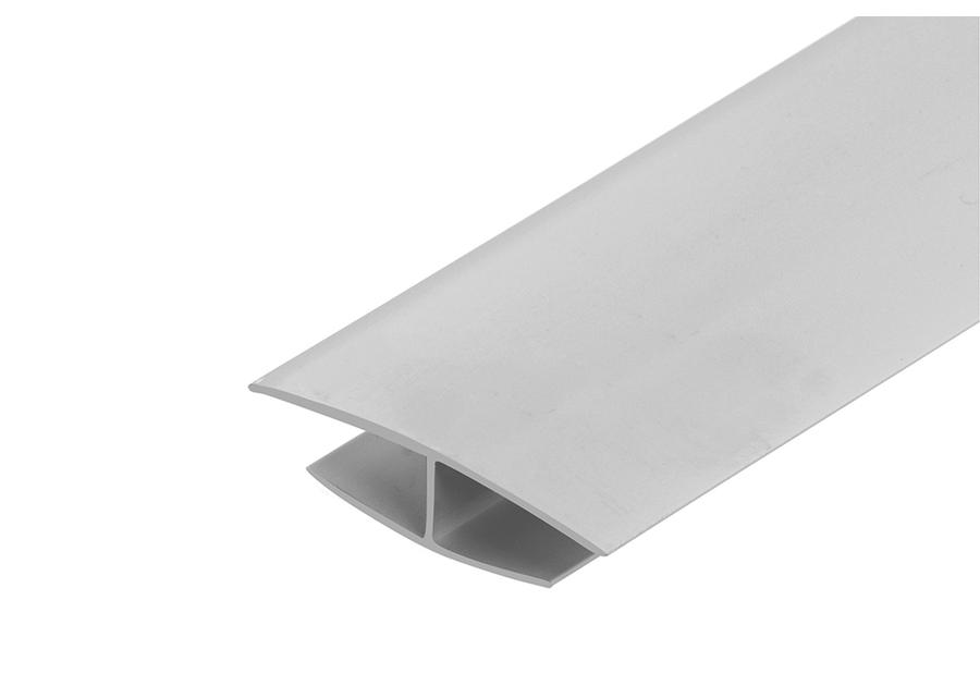 Zdjęcie: Listwa łącząca H do paneli ściennych PVC 3 m Szara Jasna CEZAR