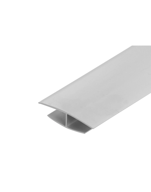 Zdjęcie: Listwa łącząca H do paneli ściennych PVC 3 m Szara Jasna CEZAR