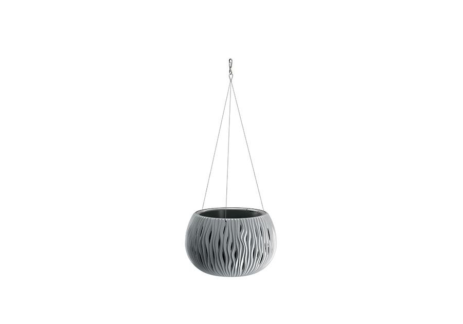 Zdjęcie: Doniczka Bowl Sandy WS szary kamienny 290x190 mm PROSPERPLAST