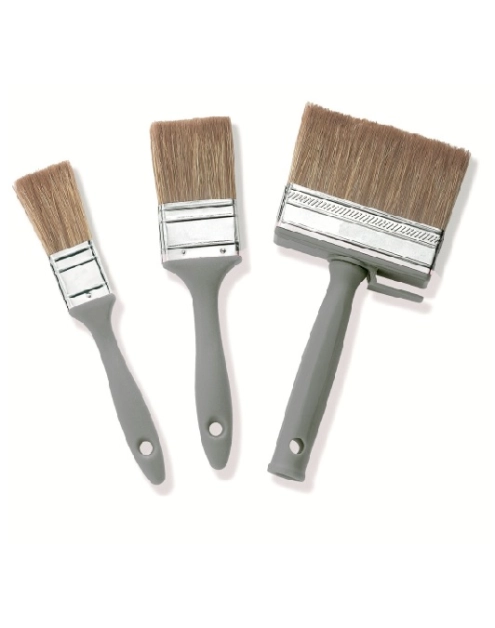 Zdjęcie: Zestaw pędzli 3-częściowy, PET70-CN, pędzel płaski 30 50 mm, mini ławkowiec 30x100 COLOR EXPERT
