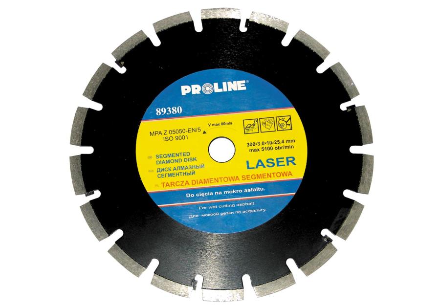 Zdjęcie: Tarcza diamentowa laser asfalt 300x3.0x10x25.4 PROLINE PROFIX