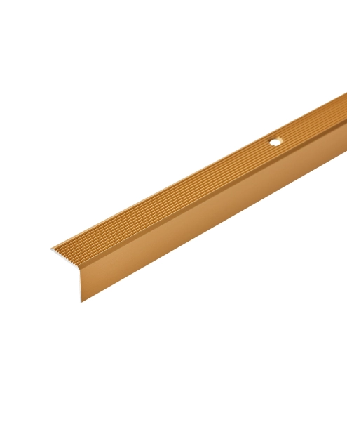 Zdjęcie: Profil schodowy ryflowany 20x20 mm -1 m złoty CEZAR