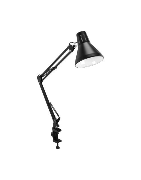 Zdjęcie: Lampka biurkowa Grafen E27 Clip kolor czarny max 40 W STRUHM