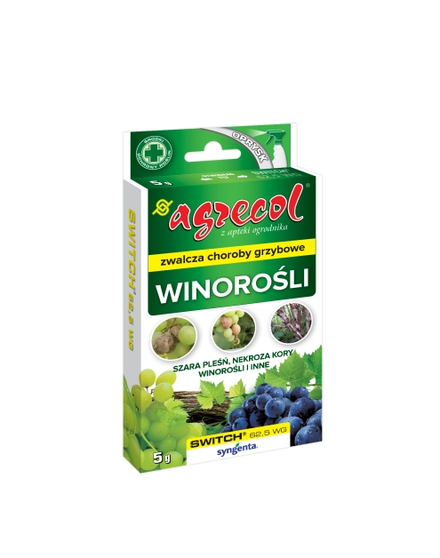 Zdjęcie: Środek grzybobójczy winorośle Switch 62,5 WG 0,005 kg AGRECOL