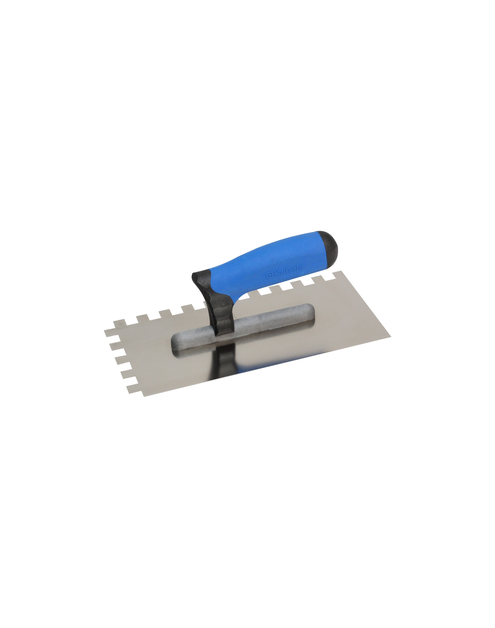 Zdjęcie: Paca metalowa 130x270 mm ząb 12x12 nierdzewny uchwyt dwuskładnikowy G-11 KUBALA