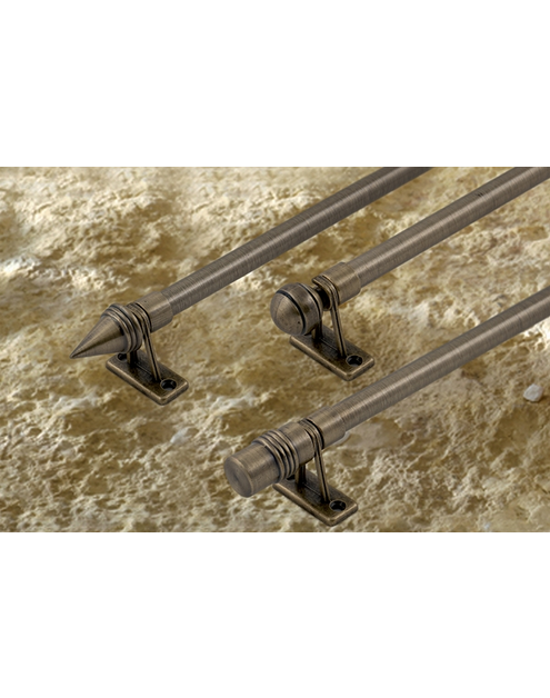 Zdjęcie: Karnisz pojedynczy Mini Zeus 10 mm - 40 cm kulka złoty KARWEL