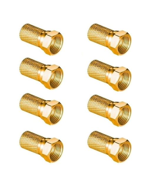 Zdjęcie: Wtyk sat F 6,8 mm Gold CU LB0104 - 8 szt. VAYOX