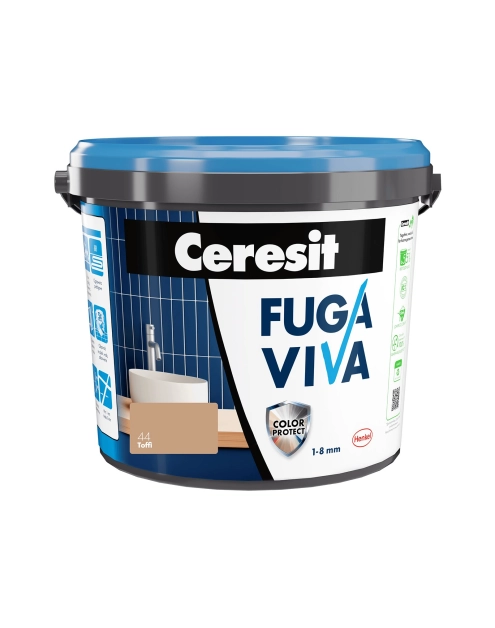 Zdjęcie: Fuga Viva elastyczna cementowa 1-8 mm toffi 4 kg CERESIT
