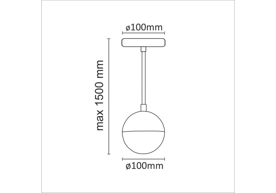 Zdjęcie: Lampa wisząca Amarillo 1xG9 IL MIO
