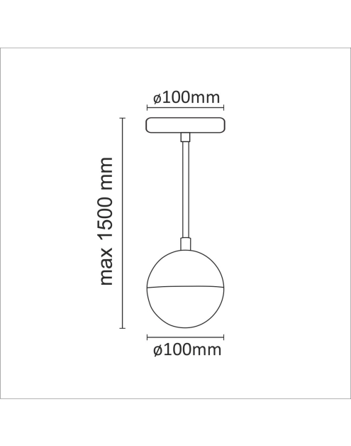 Zdjęcie: Lampa wisząca Amarillo 1xG9 IL MIO