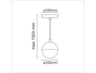 Zdjęcie: Lampa wisząca Amarillo 1xG9 IL MIO