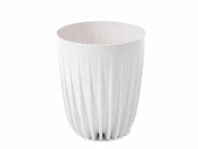 Donica Mira 19 cm biała LAMELA PLASTIC