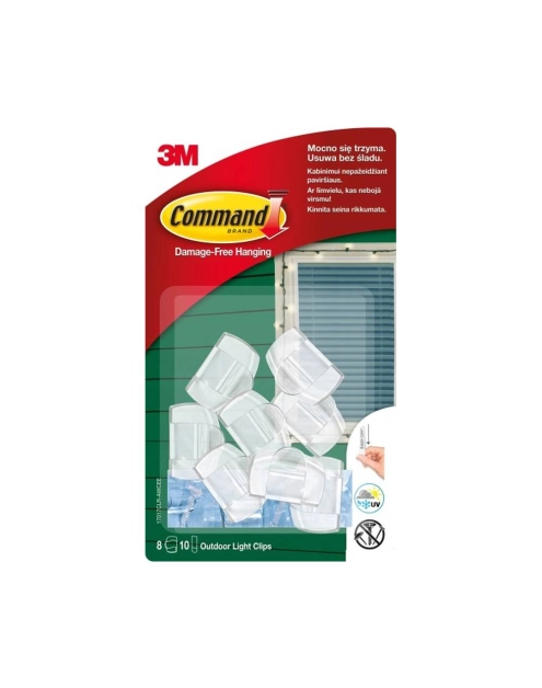 Zdjęcie: Klipsy do wieszania lampek Outdoor 8 szt. COMMAND